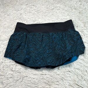 Lululemon Final Lap Skirt Pulse Capri Black / Black